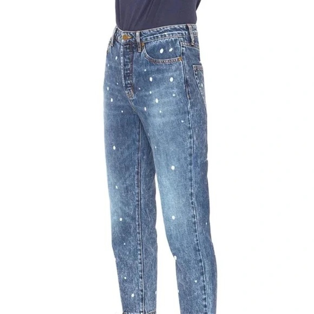 Free People x Sandrine Rose - NWT Polka Dot Skinny Jeans - Picture 4 of 12